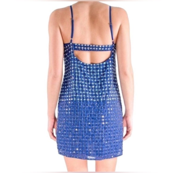Parker blue beaded dress - Picture 3 of 4